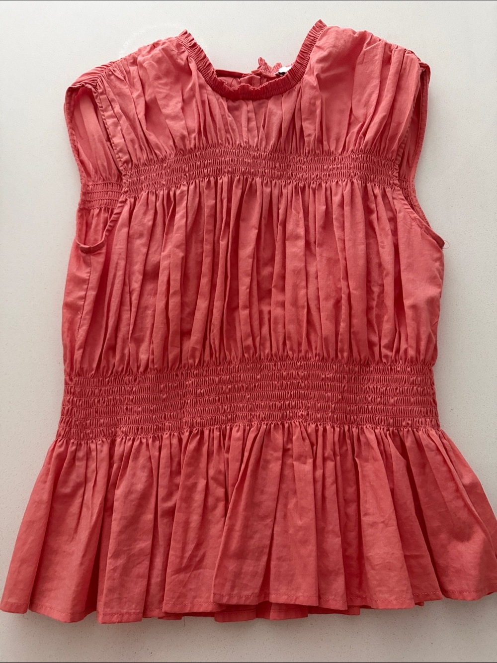 Joe's Jeans Women’s Coral Smocked Peplum Top
